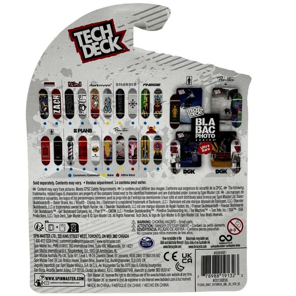 Tech Deck PlanB Barber Pole Common Skateboard Fingerboard New - Picture 2 of 10